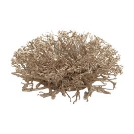 Porta Velas Com Arranjo Ouro