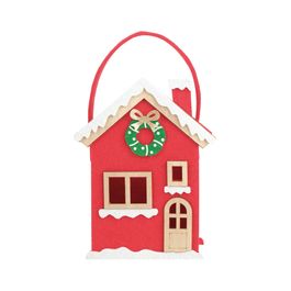 Bolsa Natalina Branco / Vermelho