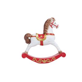 Cavalo Decorativo Balanço Branco