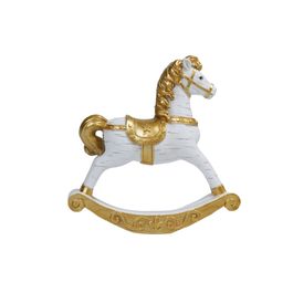 Cavalo Decorativo Balanço Branco