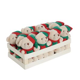 Mini Box Urso Branco / Vermelho