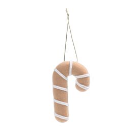 Enfeite Para Pendurar Candy Cane Marrom