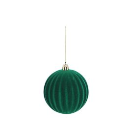 Enfeite Bola Texturizada Verde Escuro