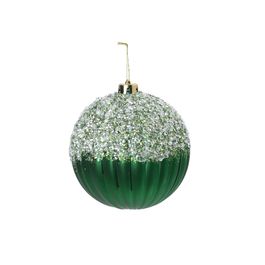 Enfeite Bola Com Glitter Verde