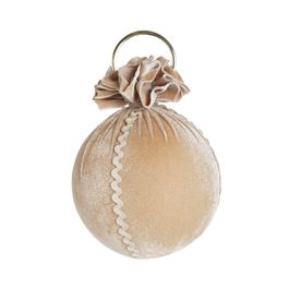 Enfeite Bola Tecido Caramelo