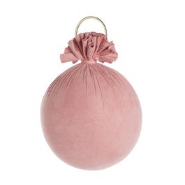 Enfeite Bola Tecido Rose