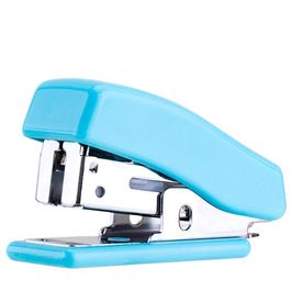 Grampeador Mini - 12 fls - Azul/Rosa - Sortido