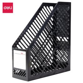 Porta Revista Plást com Etiqueta  - Preto