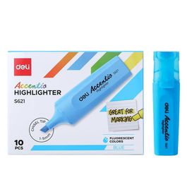 Marca Texto DELIGHT - Ponta Cinzel 1,0-5,0mm - Azul - 10 pcs