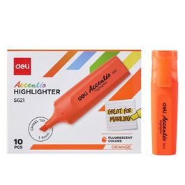 Marca Texto DELIGHT - Ponta Cinzel 1,0-5,0mm - Laranja - 10 pcs