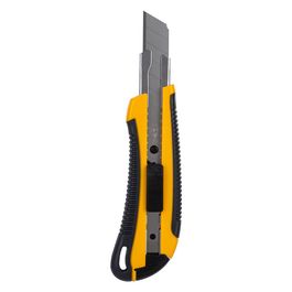 Estilete Profissional - Lâmina 18mm Aço SK2 - Amarelo - Blister