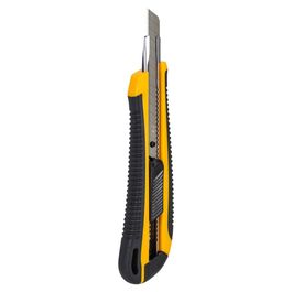 Estilete Profissional - Lâmina 9mm Aço SK5 - Amarelo - Blister