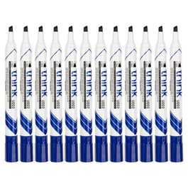 Marcador Quadro Branco - Ponta Cinzel 2,0-5,00mm  - Azul - 12 pcs