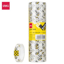 Fita Adesiva Transparente BOPP - 12mm x  18,28m  12 rolos