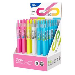 Lapiseira Sextavada 0,7mm Scribe - c/ Boracha - Display 36pcs