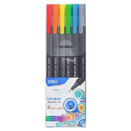 Caneta Fineliner LINKUS - Ponta Metal Nylon 0,45mm - 12 cores/pcs