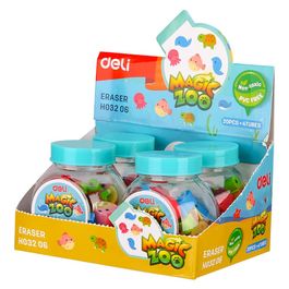 Borrachas Divertidas Animais Marinhos - TPR -  Pote c/ 20 pcs