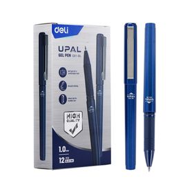 Caneta Gel Clip Metálico - Ponta Bullet 1,0mm - Azul - 12 pcs