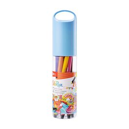 Caneta Hidrográfica Ponta 1.0mm - Sextavada -  - 12 cores  - Tubo