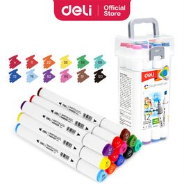 Marcador Artístico Dual - 12 pcs