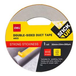 Fita Dupla Face Fixadora Carpete Amarela - 30mm x 20m