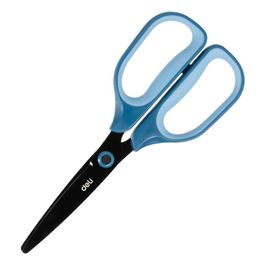 Tesoura Black Simétrica Grip Emborrachado - 17,5cm - Azul -  Blister