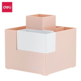 Porta Canetas 5 Compartimentos  LINFINI - Rosa