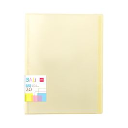 Pasta Catálogo BALI - Capa PP 0,6mm - 30 Envelopes - Amarelo