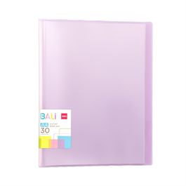 Pasta Catálogo BALI - Capa PP 0,6mm - 30 Envelopes - Roxo