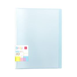 Pasta Catálogo BALI - Capa PP 0,6mm - 40 Envelopes - Azul