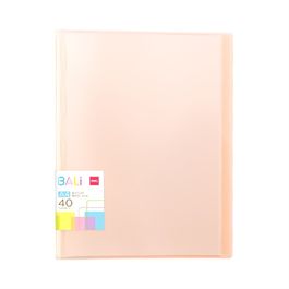 Pasta Catálogo BALI - Capa PP 0,6mm - 40 Envelopes - Laranja