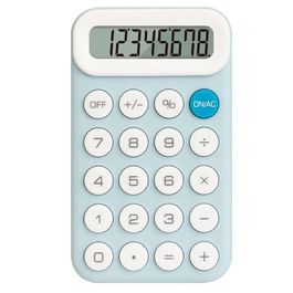 Calculadora 8 Dígitos  - Bateria e Solar - Azul