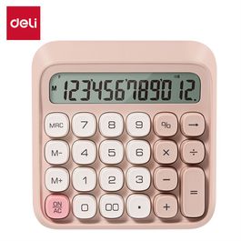Calculadora 12 dígitos - Teclado Mecânico - Rosa