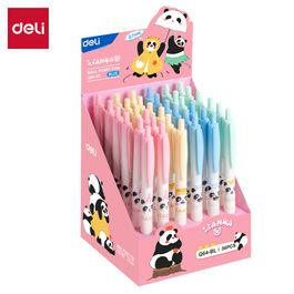 Caneta Esferográfica Retrátil Panda - Ponta Bullet  0,7mm - Azul - 36 pcs