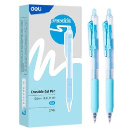 Caneta Gel Apagável Retrátil - Ponta Bullet 0,5mm - Preta - 12 pcs