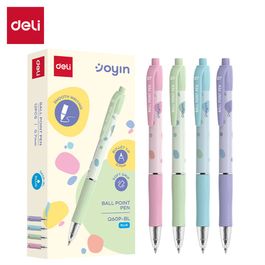 Caneta Esferográfica Retrátil JOYIN - Ponta Bullet 0,7mm - Azul - 12pcs