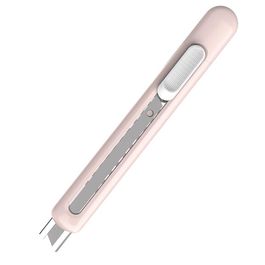 Estilete Linfini - Lâmina 9mm  Aço SK5 - Rosa - Blister