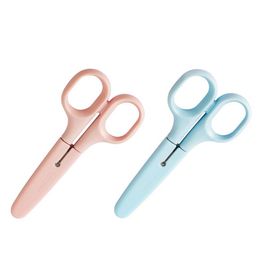 Tesoura Escolar com Capa Macaron - Lâmina 12,2mm - Sortido