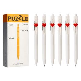 Caneta Gel Retrátil Puzzle -  Ponta Buller  0,5mm -  Preta  -12 pcs