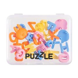 Jogo de Acessórios para Caneta Puzzle 26 letras + 6 desenhos