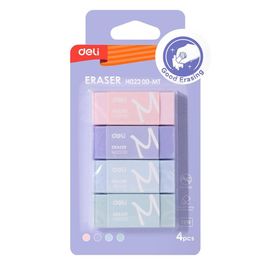 Borracha Retangular Macaron - PVC - Blister/Sortido