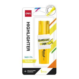 Marca Texto Accent - Ponta Cinzel 1,0-5,0mm - Amarelo - Blister 1 pc