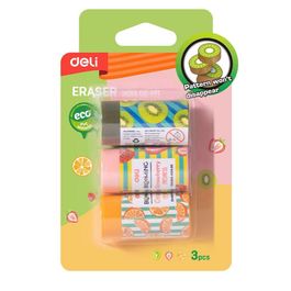 Borracha Frutas Cilíndrica - PVC  - Blister/Sortido