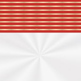 Saco para Cesta Inspiração Barrado Vermelho / Ouro