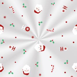 Saco Transparente Papai Noel Chegou Colorido