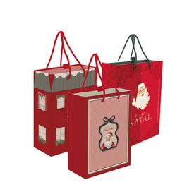 Caixa Luva Com Alça Sortido Natal Colorido