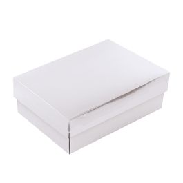 Caixa Retangular Com Tampa Petit Laminada Metalizada Prata