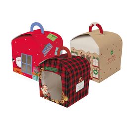 Caixa Panetone Arco De Natal Com Visor Sortido