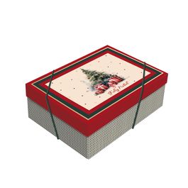 Caixa Retangular Com Tampa Charm Árvore