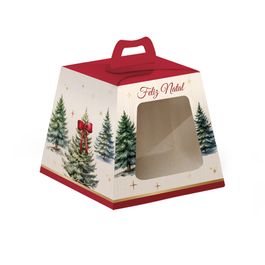 Caixa Panetone Com Visor Pinheiro